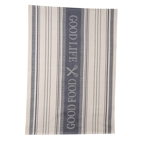 Kay Dee Kay Dee Cooks Kitchen Graphite Cotton Woven Jacquard Tea Towel 1 pk R3238 - main